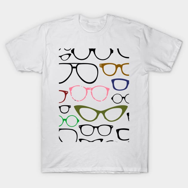 Multi-Colored Glasses T-Shirt by VeryPeculiar